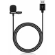 Мікрофон Lavalier петличний нагрудний з кабелем USB JH-044 1.4 м Black - изображение 1