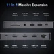 Концентратор USB-C UGREEN CM681 Type-C 11в1 Hub USB3.2 HDMI 8K HDR PD100W Ethernet RJ45 SD/TF для Macbook iPad (15965) - зображення 2