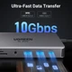 Концентратор USB-C UGREEN CM681 Type-C 11в1 Hub USB3.2 HDMI 8K HDR PD100W Ethernet RJ45 SD/TF для Macbook iPad (15965) - зображення 5