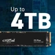 SSD накопичувач Crucial P3 Plus 2TB (CT2000P3PSSD8) PCIe Gen4 3D NAND NVMe M2 (up to 5000/4200 MB/s) - зображення 3