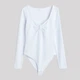 Боди-блуза женская H&M A1110-1137323 M Белая (1310378777) - изображение 1