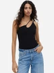 Боди-майка женская H&M A1810-1157808 XS Черная (1254054479) - изображение 2