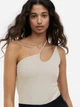 Боди-майка женская H&M A2211-1157808 XL Бежевая (434853768) - изображение 3