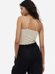 Боди-майка женская H&M A2211-1157808 XL Бежевая (434853768) - изображение 5