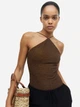 Боди-майка женская H&M А2612-1072374 S Золотистая (8757137095) - изображение 1