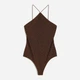 Боди-майка женская H&M А2612-1072374 S Золотистая (8757137095) - изображение 2