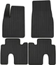 EVA коврики EVAtech в салон авто для Tesla Model X 6 seats Restyling 2017+ 1 поколение SUV USA 4 шт Black (TA43889PC4RBB) - изображение 1