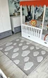 Килим дитячий Moretti Side, 77*300 см, двосторонній білий та сірий Хмари - зображення 4