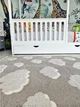 Килим дитячий Moretti Side, 77*300 см, двосторонній білий та сірий Хмари - зображення 5