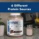 Высоко белковый премиум гейнер NutraOne Nutrition Massone Mass Gainer Protein 3175 г - изображение 4