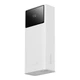Зовнішній акумулятор повербанк Power bank Baseus Star-Lord Digital Display 30000mAh USB/Type-C, PD/QC, 22.5W/3A Білий - зображення 4
