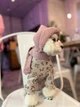 В'язана шапка капор для собак WowPaw рожева розмір S/M - изображение 5
