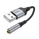 Переходник HOCO Fresh external sound card USB to 3.5 LS36 0.12m - изображение 4