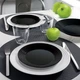 Сервиз столовый чёрно-белый Luminarc Harena Black/White 18 предметов (N1518) - изображение 1