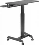 Приставний мобільний столик із регулюванням висоти Officepro ODM460B Black - зображення 5