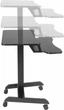 Приставний мобільний столик із регулюванням висоти Officepro ODM460B Black - зображення 7