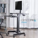 Приставний мобільний столик із регулюванням висоти Officepro ODM460B Black - зображення 17