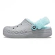 Крокси Baya Lined Fuzz Strap Grey/Ice Blue, розмір 38 - зображення 5
