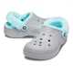 Крокси Baya Lined Fuzz Strap Grey/Ice Blue, розмір 38 - зображення 7