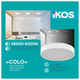 Светильник потолочный с пультом ДУ Ikos Colo 52W 2800-6500К IP20 0003-BLG - изображение 2