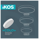 Светильник потолочный с пультом ДУ Ikos Colo 52W 2800-6500К IP20 0003-BLG - изображение 6