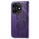 Чехол-книжка с рисунком UniCase Butterfly Pattern для TECNO Spark Go 2024 / Spark 20C - Dark Purple - изображение 5