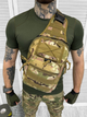 Тактична сумка нагрудна Cross Bag Slim Hex Multicam - зображення 1