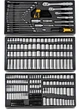 Набір головок, біт, шестигранних та накидних ключів ключів DeWalt 1/4 3/8 1/2 341 елемент (DWMT45341-1) - зображення 1