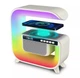 Нічник RGB XM-G3 з годинником/функцією бездротової зарядки/Bluetooth колонкою - изображение 3