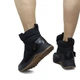 Спортивні жіночі черевики з хутром Woman's heel чорні на зручній підошві 37 (О-971) - зображення 2