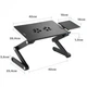 Стіл-підставка трансформер для ноутбука Laptop Table T8 50см з охолодженням black - зображення 3
