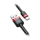 Кабель Baseus cafule Cable USB For Type-C 3A 1M Red+Black (CATKLF-B91) - изображение 3