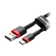 Кабель Baseus cafule Cable USB For Type-C 3A 1M Red+Black (CATKLF-B91) - изображение 4