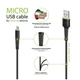 Кабель Intaleo CBFLEXM3 USB-microUSB 3м Black (1283126487491) - зображення 2