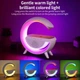 Настольная смарт лампа ночник RGB G-Smart 3в1 с беспроводной зарядкой 15W и Bluetooth колонкой 5W, белый (D-2019091306) - изображение 10