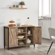 Комод у вітальню Beige Loft_Apartament 100 х 35 х 70 см бежевий чорний - зображення 3