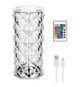 Аккумуляторная настольная LED Лампа Ночник Crystal Rose с RGB пультом 1W светильник сенсорный Роза 16 цветов - изображение 1