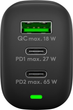 Wieloportowa ładowarka stacjonarna Goobay Wentronic 3x Quick Charger 65W 2x USB-C 1x USB-A Czarny (4040849617607) - obraz 4