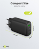 Wieloportowa ładowarka stacjonarna Goobay Wentronic 3x Quick Charger 65W 2x USB-C 1x USB-A Czarny (4040849617607) - obraz 6