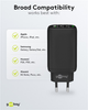 Wieloportowa ładowarka stacjonarna Goobay Wentronic 3x Quick Charger 65W 2x USB-C 1x USB-A Czarny (4040849617607) - obraz 10