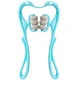 Ручной роликовый массажер 6 роликов для шеи и тела Hexiang Neck Massager Голубой (6RLKV6) CLS55 - изображение 6