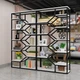 Дизайнерський Стелаж в стилі Loft Design 100x30x220h Чорний/Дерево ATL096 - зображення 4