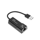 Внешняя сетевая карта USB 2.0 lan TO GIGABIT 10/100M RJ45 черный 15 см - изображение 1