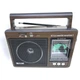 Радіоприймач FM Golon RX-9966 USB/SD з ручкою brown - зображення 5