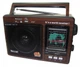Радіоприймач FM Golon RX-9966 USB/SD з ручкою brown - зображення 7