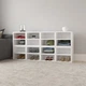 Напольная стильная полка стеллаж куб для книг и игрушек с перегородкой Little Room Baby House белая (PKWF) - изображение 3