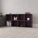 Напольная стильная полка стеллаж куб для книг и игрушек Little Room Baby House темный орех (PKWF-03-1) - изображение 6