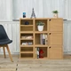 Підлогова стильна полку стелаж куб для книг та іграшок з перегородкою Baby House Little Room бук баварія (В32:Ш35:Г30см) PKWF-04 - зображення 2