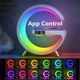Беспроводное зарядное устройство для смартфона RGB смарт лампа Smart Light Sound Machine Белый - изображение 3