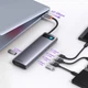 HUB адаптер Baseus Metal Gleam Series 12-in-1 Type-C to HDMI+USB3.1*2+USB3.0*2+Type-C 3.1+PD+RJ45+SD/TF+DP+3.5mm Хаб Адаптер - изображение 8